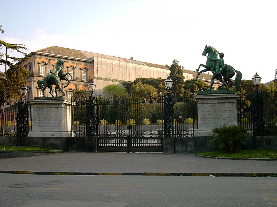 Giardini reali del Palazzo Reale di Napoli.