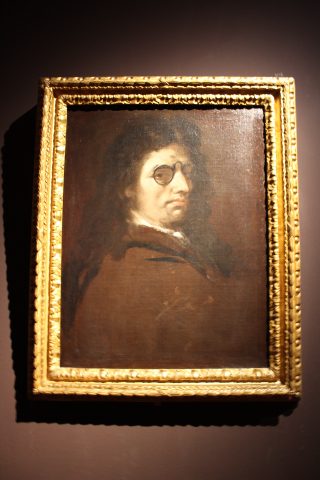 Autoritratto di Luca Giordano in prestito dalla quadreria del Pio Monte della Misericordia a Napoli. 