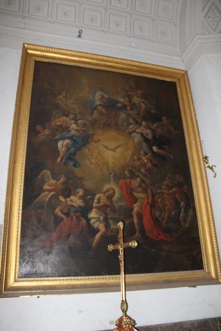 Quadro della Trinità del pittore Paolo De Matteis.