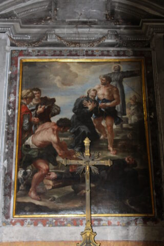 Quadro dei Martiri gesuiti giapponesi ad opera dell'illustre pittore Pietro da Cortona, conservato  in una cappella laterale della chiesa di San Ferdinando a Napoli. 