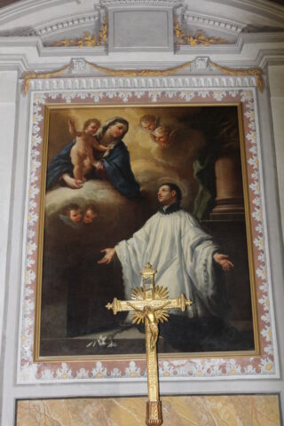 Quadro di San Luigi Gonzaga ad opera di Paolo De Matteis, conservato in una cappella laterale della chiesa di San Ferdinando a Napoli.