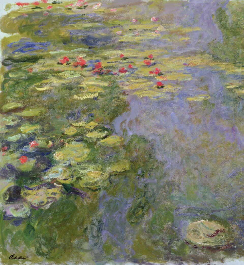 “Lo stagno delle Ninfee” del pittore impressionista francese Claude Monet. 