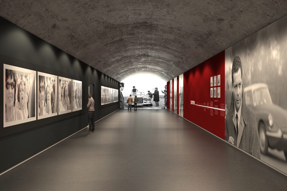Piano sotterraneo delle Gallerie d'Italia - Torino. Nuova sede ricca di opere d'arte per il museo di proprietà di Intesa Sanpaolo. 