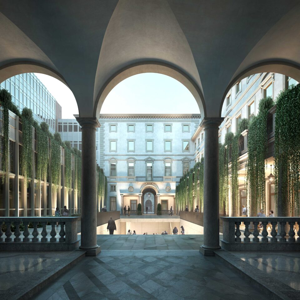 Gallerie d'Italia - Torino, nuova sede museale a Torino del gruppo Intesa San Paolo. Esterno del palazzo. 