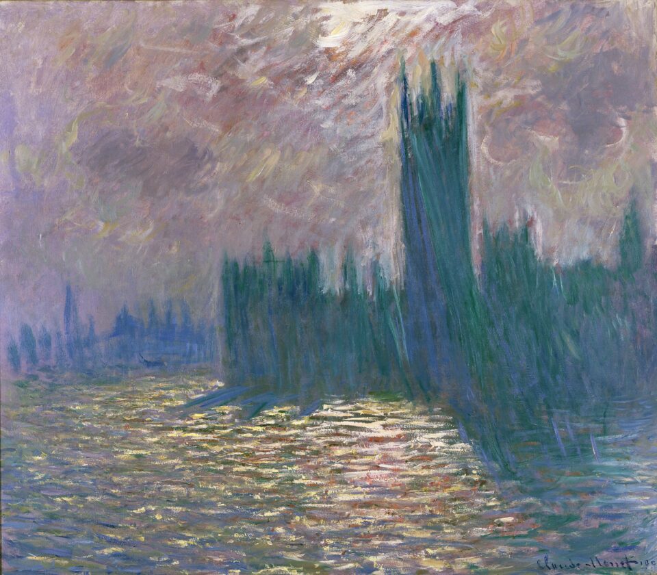 “Il Parlamento di Londra”, quadro del pittore impressionista Claude Monet dipinto a Londra.