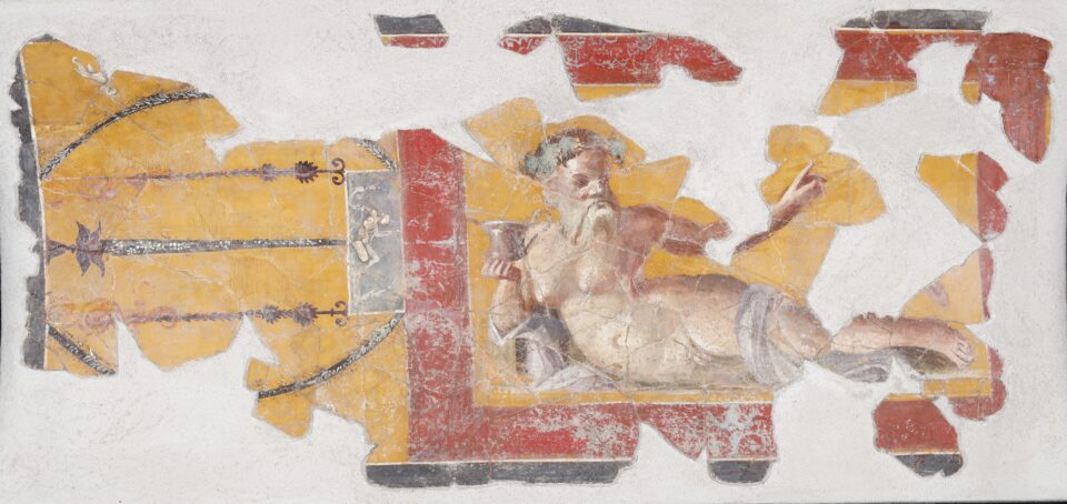 Opera murale esposta alla mostra “Invito a Pompei” a Palazzo Madama a Torino. 