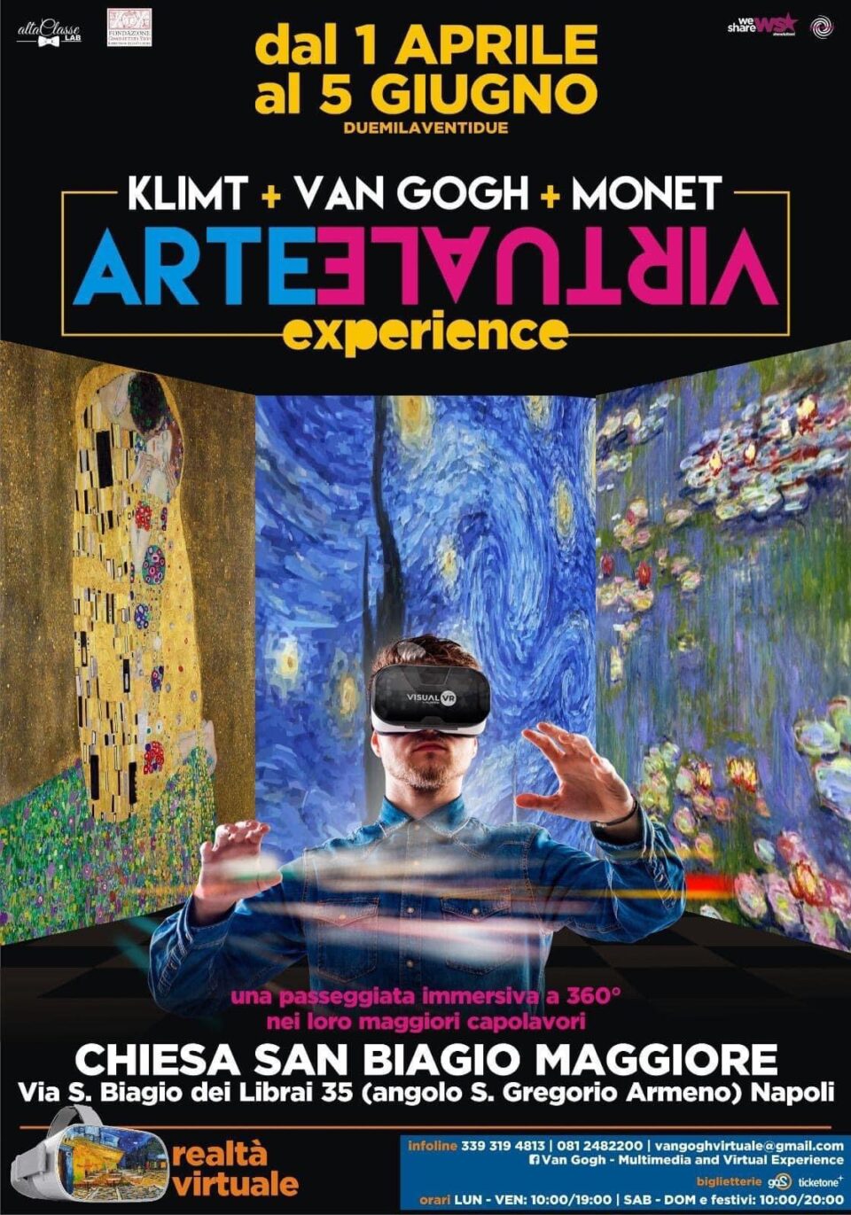 “Arte Virtuale Experience” presso la Chiesa di San Biagio Maggiore.