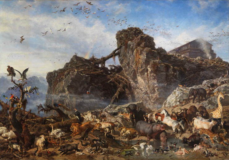 Dipinto "Dopo il Diluvio" del pittore Filippo Palizzi.