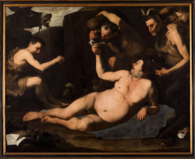 Dipinto “Sileno Ebbro” di Jusepe de Ribera.