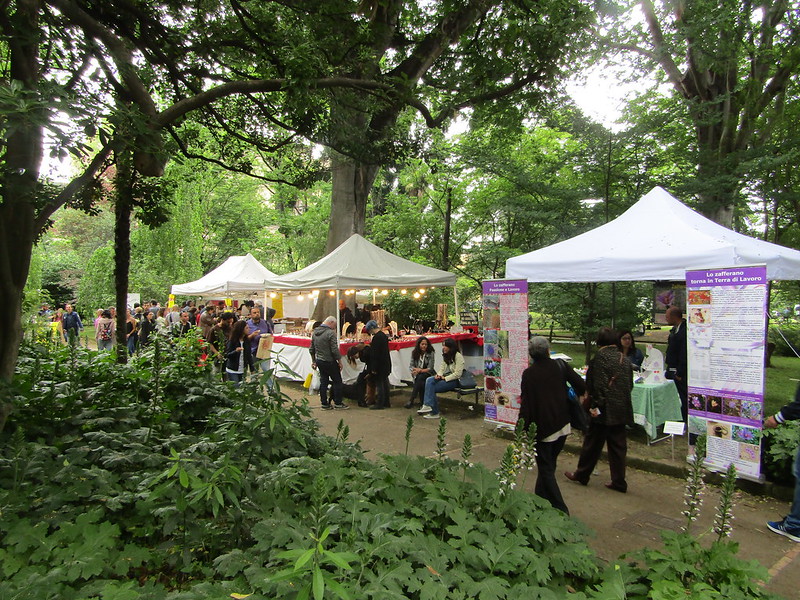 Una foto degli stand dell'evento “Planta, il giardino e non solo”.