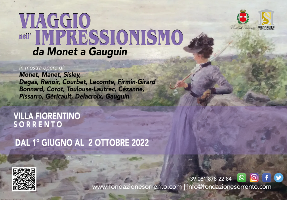 “Viaggio nell'Impressionismo”: la mostra a Villa Fiorentino a Sorrento