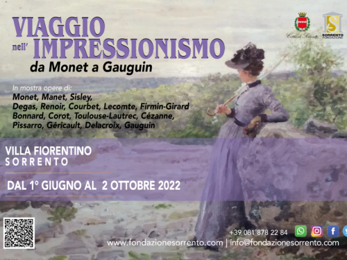 “Viaggio nell’Impressionismo”: la mostra a Villa Fiorentino a Sorrento