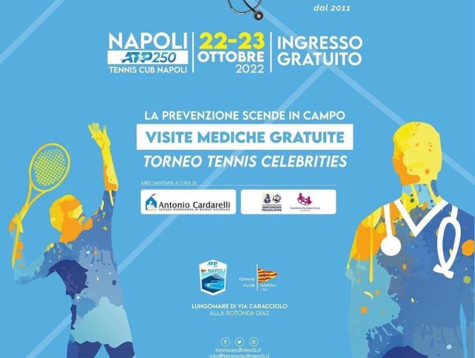 Tennis and Friends Napoli 2022: le visite mediche gratuite