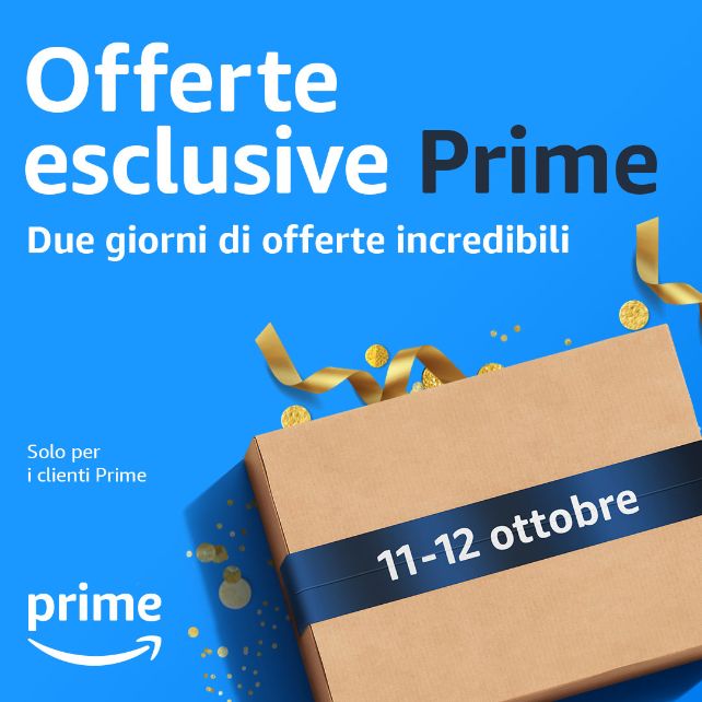 Offerte Esclusive Amazon Prime 11 - 12 ottobre: prezzi e sconti migliori