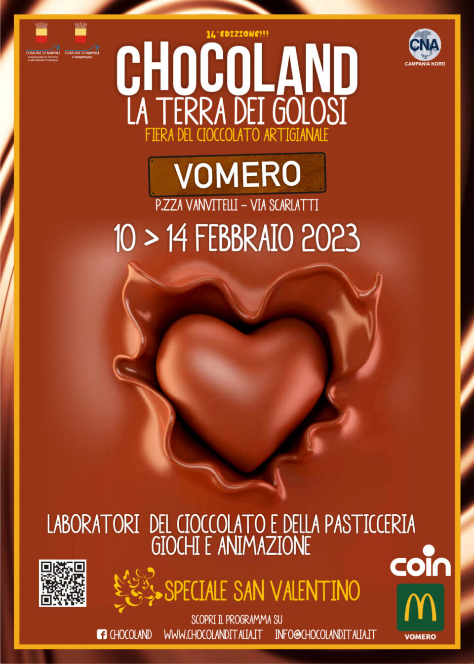 Chocoland 2023 a Napoli: la fiera del cioccolato al Vomero dal 10 al 14 febbraio