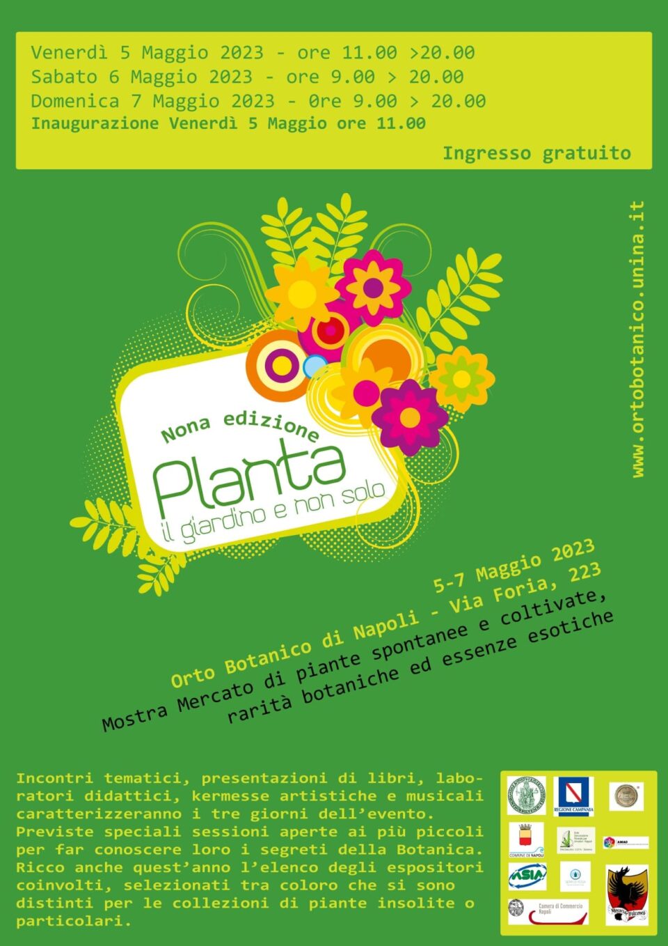 Planta 2023: la mostra mercato gratuita all'Orto Botanico di Napoli
