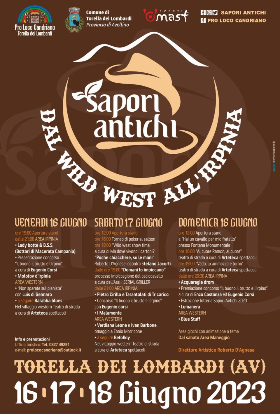 Programma di Sapori Antichi - Dal wild west all’Irpinia.