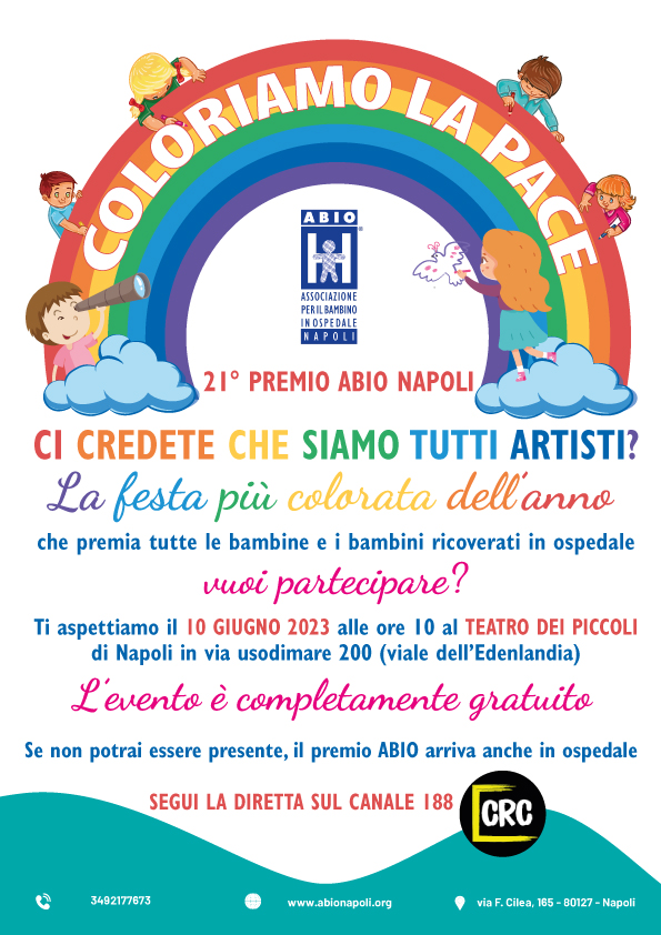 Premio ABIO Napoli 2023: l'evento gratuito al Teatro dei Piccoli