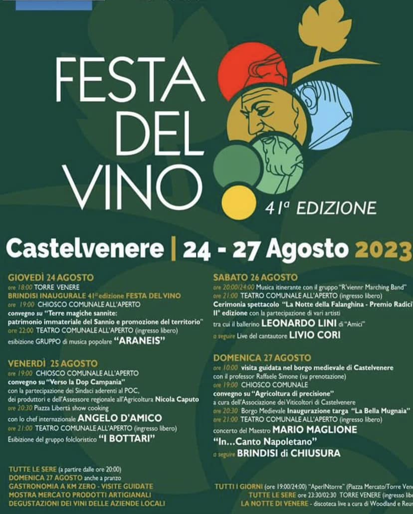 Festa del Vino 2023 a Castelvenere (BN)