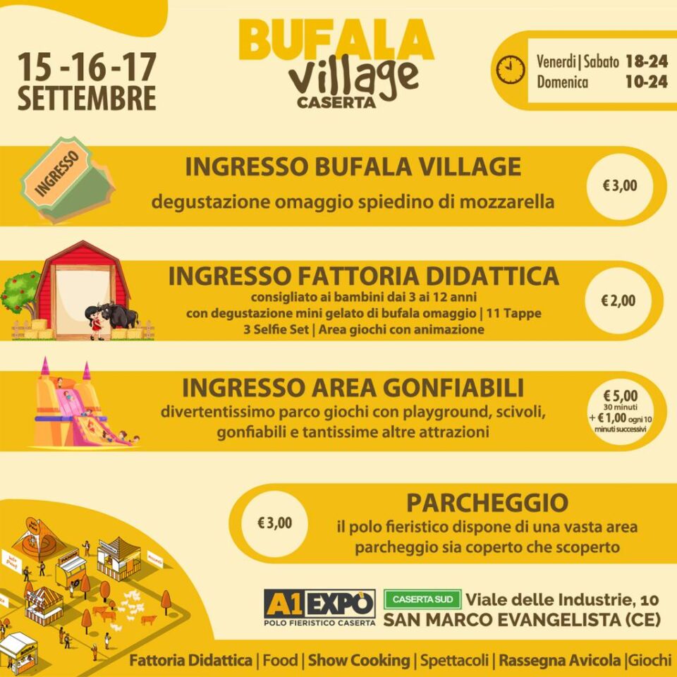 Bufala Village 2023 a San Marco Evangelista (CE)