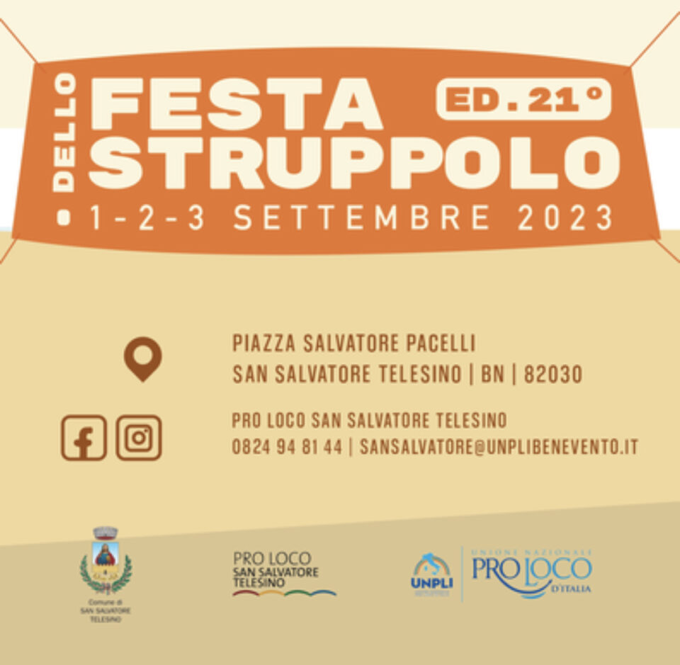 Festa dello Struppolo 2023 a San Salvatore Telesino (BN)