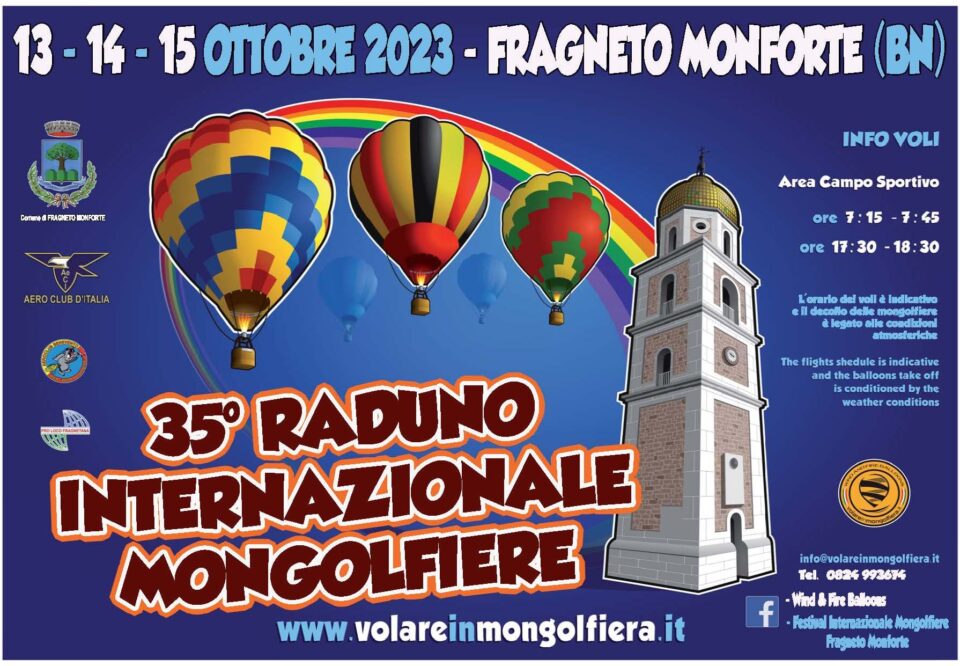 Festival delle Mongolfiere 2023 a Fragneto Monforte (BN)