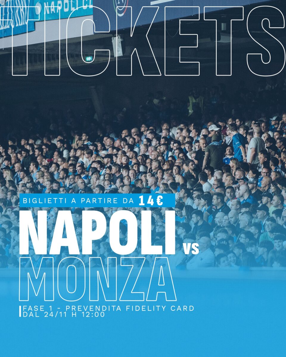 Napoli - Monza: acquista il biglietto