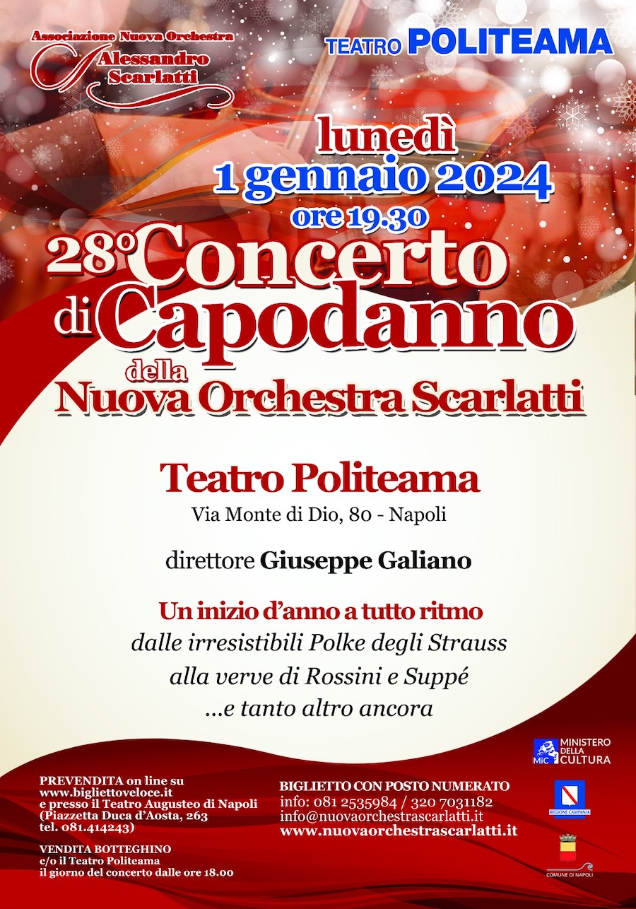 Concerto di Capodanno al Teatro Politeama 2024: programma, orari e prezzi