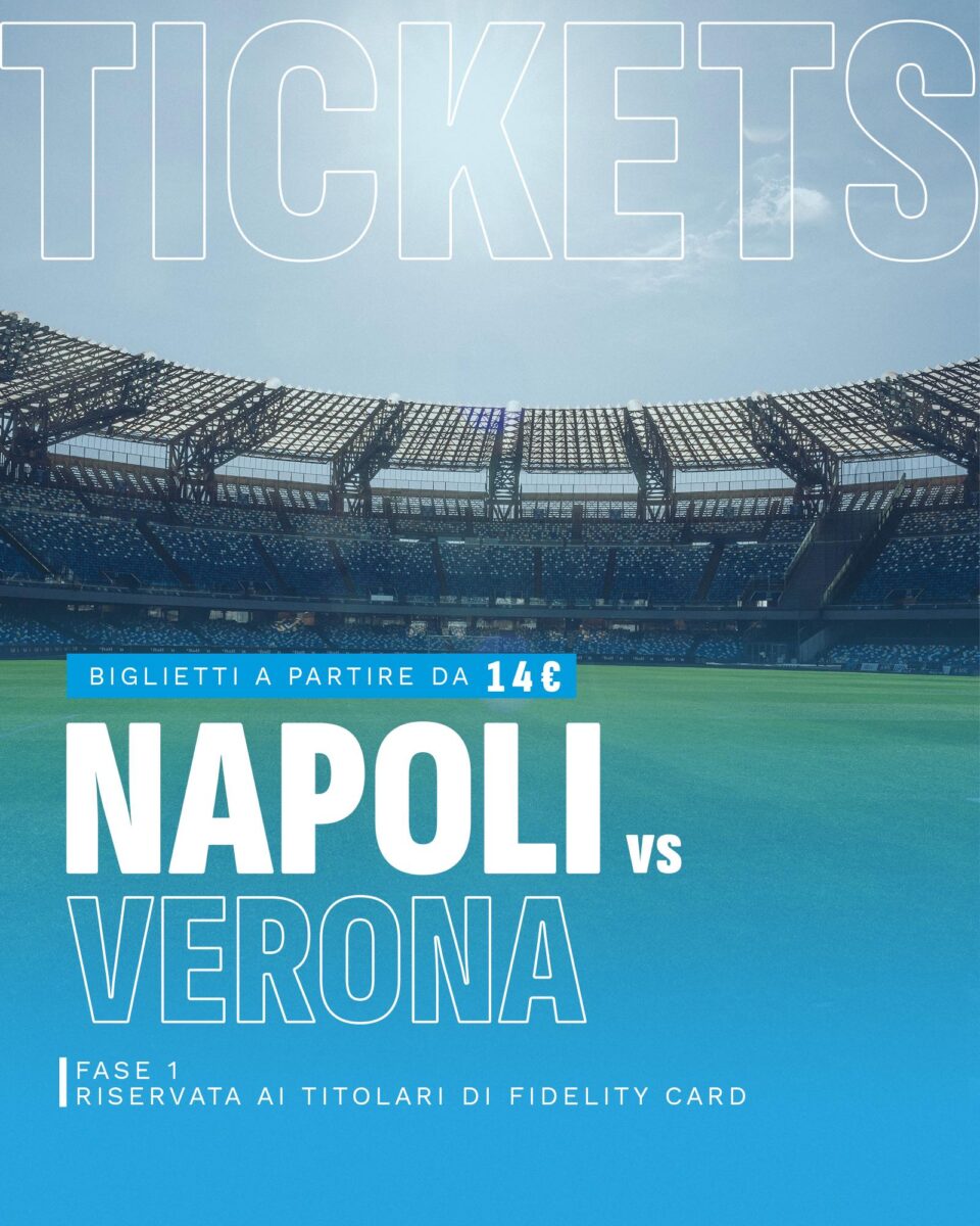 Napoli - Verona: acquista il biglietto
