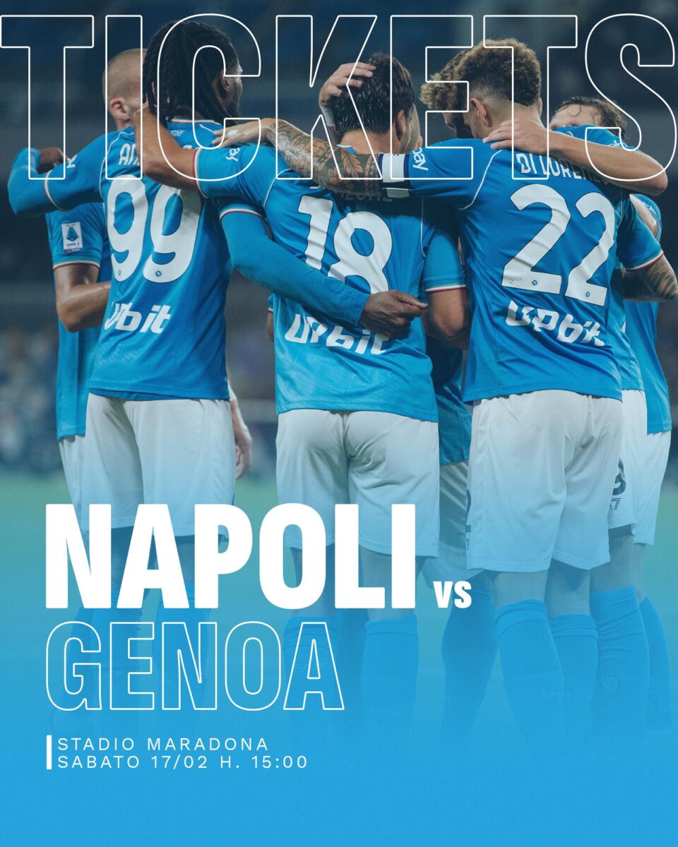 Napoli - Genoa: acquista il biglietto